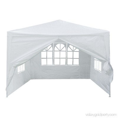 Yescom 10x10' White Outdoor Wedding Party Patio w/ Removable Side Wall Canopy for Fetes Event